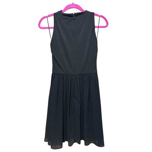 NWT! French Connection Black Panthea Halter Mini Cocktail Dress - Size 4 - Picture 8 of 10